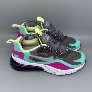 Nike Air Max 270 React Multi Color Running Shoes BQ0103-007 Men’s S 7 Womens 8.5